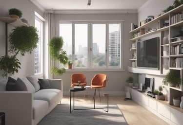 A friendly technician setting up a secure home office network with modern equipment.