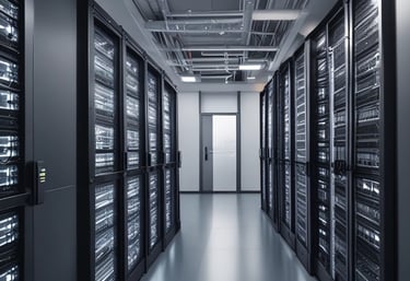 A small business owner happily working on a laptop with a smooth, optimized Wi-Fi connection.