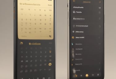 A clean, modern workspace showing marketing dashboards and scheduling tools.
