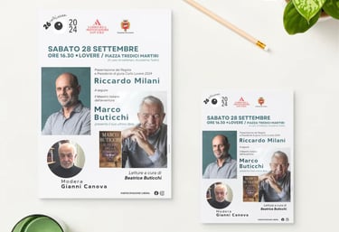 Progetto grafico per Mondadori Lovere - Festival Corto Lovere, settembre 2024