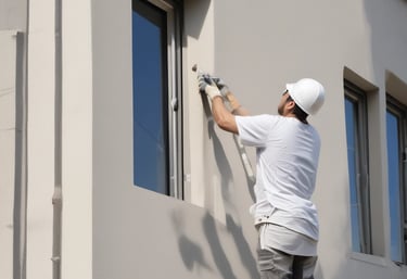 a man riding a skateboard down a street next to tall buildings