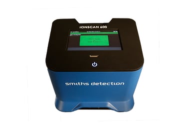 Smiths Detection IONSCAN 600 portable explosives and narcotics trace detector with digital display.