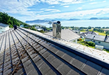 Algebehandling av takstein