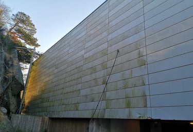 Bilde tatt før fasadevask