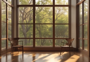 Soft gradient abstract phoenix wings glowing with calming light.