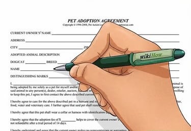 Animated Pic of Perfect Paw Pups Adoption Agreement