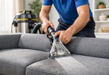 Sofa cleaning vacuuming