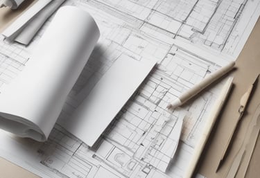 Project manager reviewing blueprints with team members on a sunny Memphis construction site.