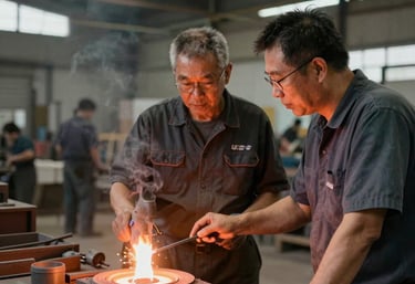 A corporate team discussing sustainability strategies around a conference table.