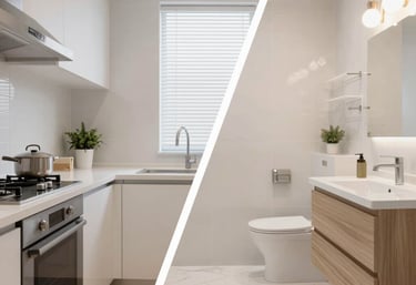 A beautifully remodeled home façade with fresh paint and new windows.