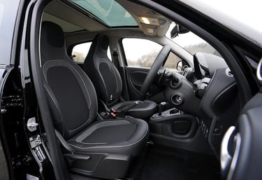 Luxury car inside view