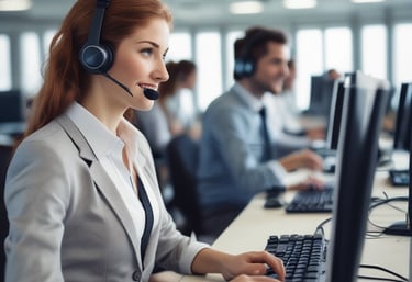 Delivery van speeding through city streets with packages loaded inside.