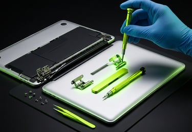 Hinge Repair, Laptop screen hinge repair and frame restoration Madison TN