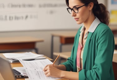 Close-up of fire safety equipment and training materials laid out on a table.
