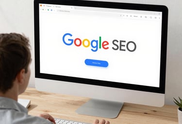 Modern SEO consulting icon with sleek design and soft shadows