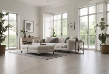 Room with warm luxury vinyl plank flooring extending throughout.