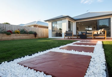 Prim-plan dale rezidențiale, detaliu de textură și muchii drepte