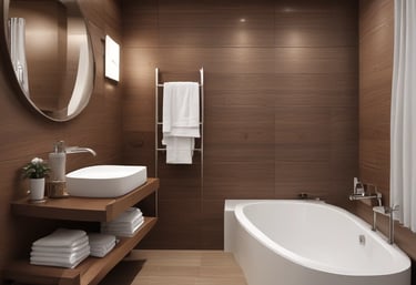 Photo of a friendly store interior showcasing bathroom and kitchen fixtures neatly displayed