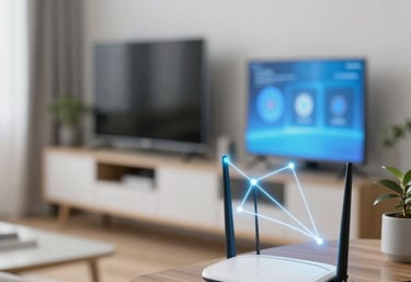 Minimalist icon showing a hand tapping a category on a digital screen.