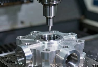 Workshop scene showing skilled workers operating metal cutting and welding machines in an industrial setting.