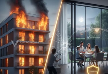 Vitrosecure, porte coupe feu, coupe feu,  sécurité coupe feu ,anti-effraction,