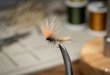 Mosca artificial de pesca a mosca para ríos de montaña en León