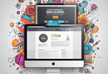 A modern website design showcasing user-friendly features.