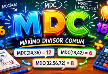 O MDC (Máximo Divisor Comum) é uma ferramenta importante da matemática utilizada para descobrir o ma