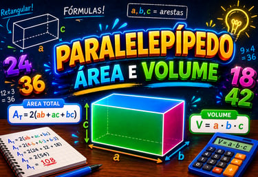 O paralelepípedo é um sólido geométrico muito importante no estudo da geometria espacial. Neste cont