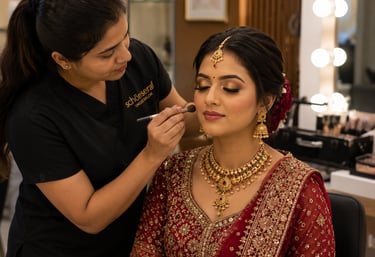 Professional bridal makeup and pre-bridal services at Schön Seraf Unisex Salon in Hosa Road, Bangalo