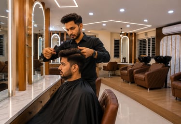 Professional haircuts and styling at Schön Seraf Unisex Salon in Hosa Road, Bangalore