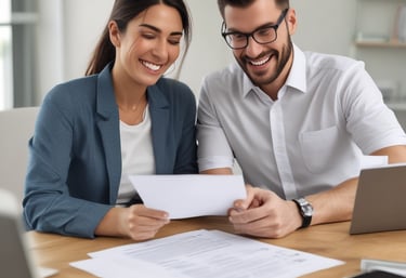 A bright sun shining over a solar farm.