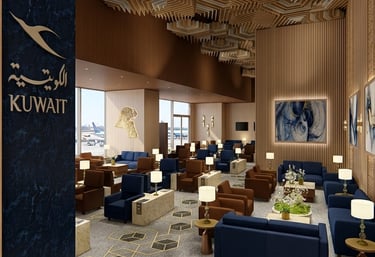 df interiors- kuwait airways lounge
