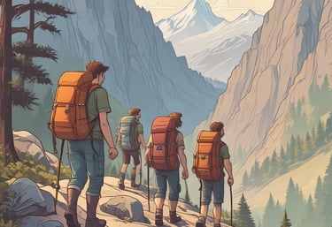 a man riding a skateboard down a street next to tall buildings