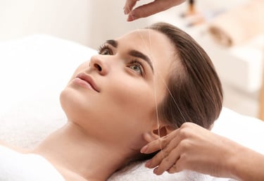 Eyebrow threading, tinting, lamination and eyelash lift results at Twinz Beauty Tamworth