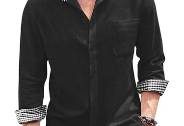 a man in a black shirt and sunglasses