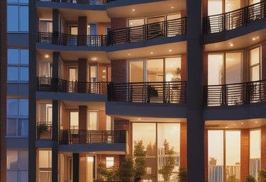 Modern urban architecture with sleek lines and clean design reflecting precision and clarity.