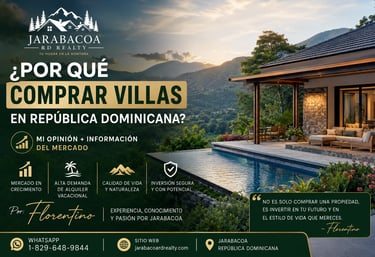 Comprar una villa en República Dominicana ya no es solamente una decisión de estilo de vida…