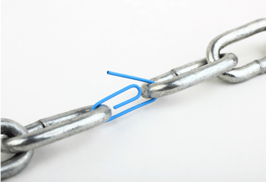 Chain link symbolizing SEO backlink building