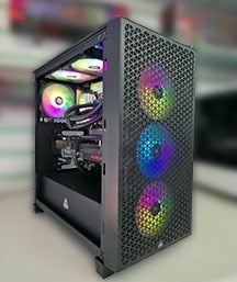 A special built computer desktop for gaming.
