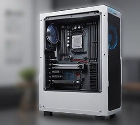 a custom build gaming desktop with WiFi card