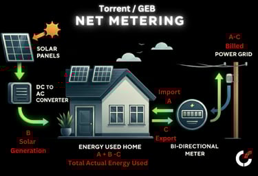 Torrent solar Net metering Understanding from Celestra Solar