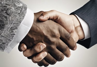 two people exchanging a credit card at a table