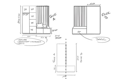 Création d'un meuble sur mesure