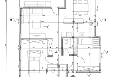 Plan technique d'un appartement