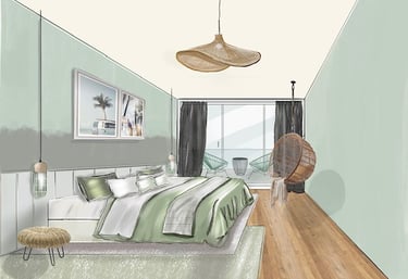 Conception d'une chambre d'hôtel