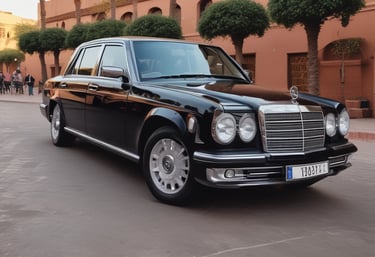 a man riding a skateboard down a street next to tall buildings