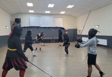 Regular longsword class at Edel fencing academy. 