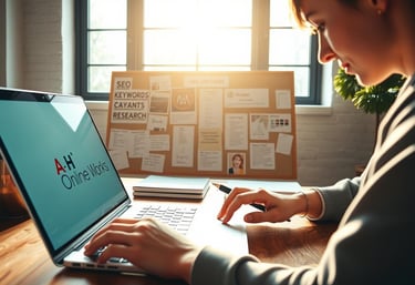 a man sitting at a desk with a laptop and a cell phone