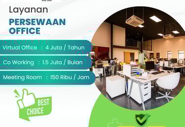 Jasa Sewa Virtual Office Murah Terdekat di Kota Kabupaten Biaya 4 JUTA